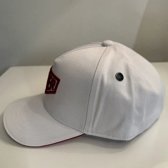 TAG HEUER Watch White Embroidered “HUER” Logo Cap Hat Adjustable Rare New - Picture 2 of 5